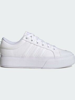Adidas Women's Triple White Bravada 2.0 Platform Shoes Size 9 IE2309